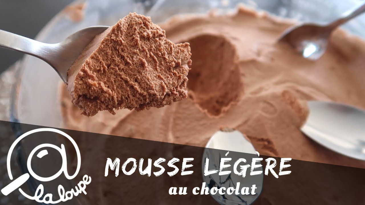 MOUSSE AU CHOCOLAT LÉGÈRE SANS OEUFS #189
