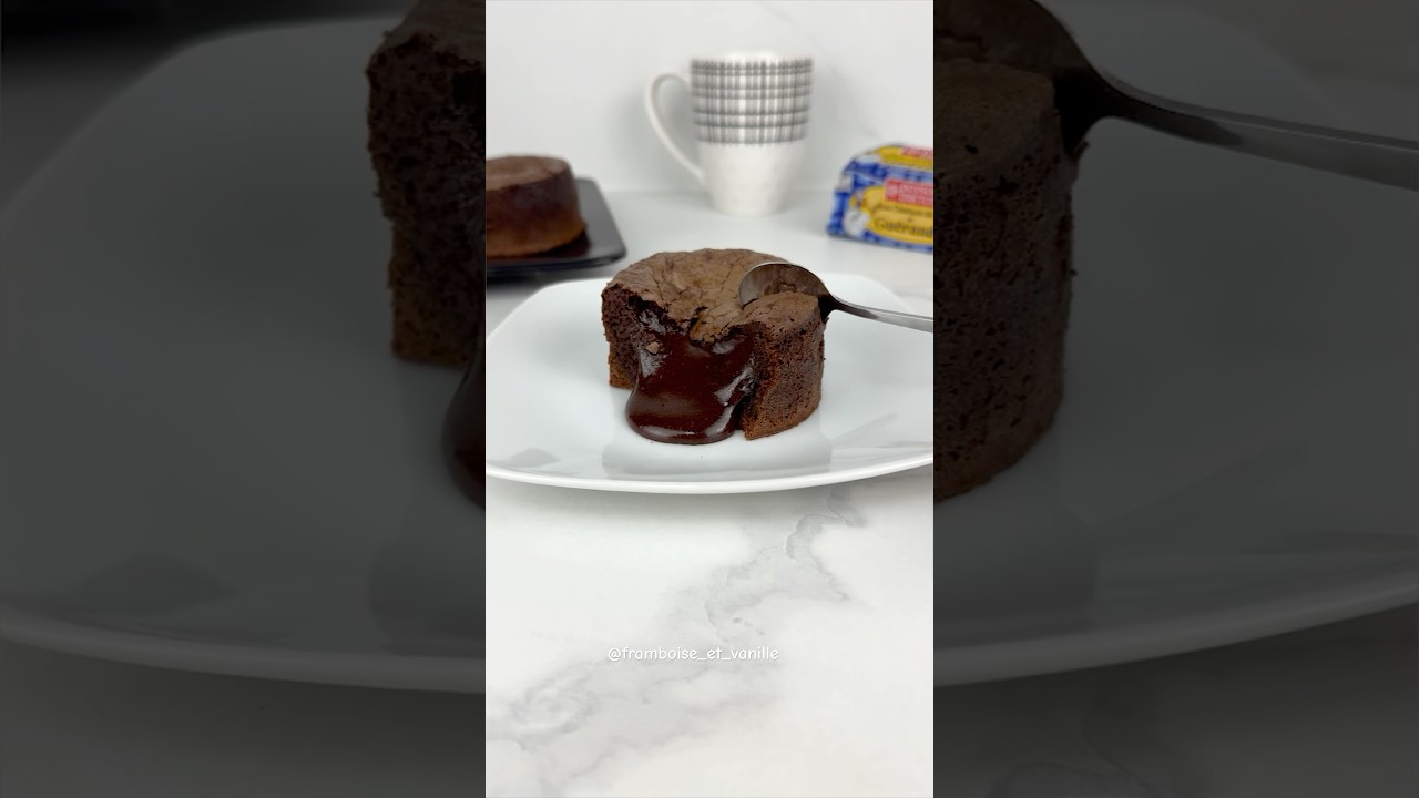 Fondant au chocolat 🍫 recette en description #recettefacile #food #fondantauchocolat #chocolat