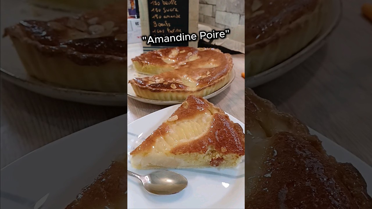 Recette Tarte Amandine Poire 🍐tarte bourdaloue  #tarteauxpoires #amandine #recette