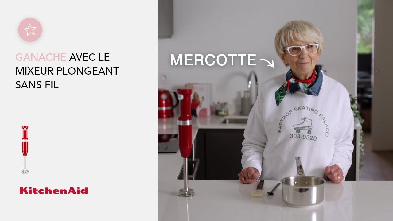 Ganache nature ou au chocolat avec le mixeur plongeant sans fil | Recette de Mercotte | KitchenAid