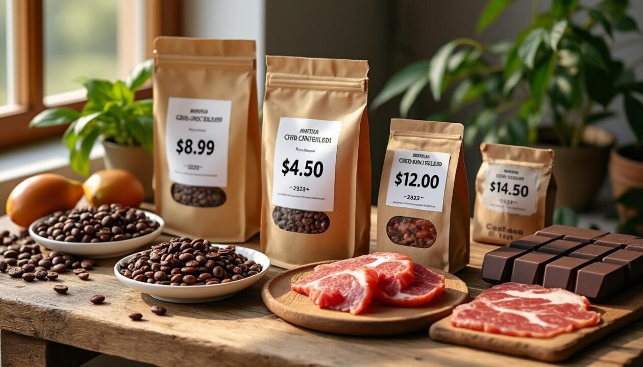 découvrez l'impact du pouvoir d'achat en 2025 avec un focus sur les hausses de prix les plus significatives concernant le café, le chocolat, la viande et d'autres produits essentiels.