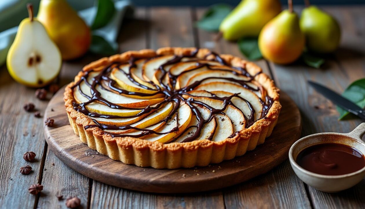 apprenez à réaliser facilement la délicieuse tarte sablée poire-chocolat grâce à notre recette gourmande en vidéo sur petits plats en équilibre. une douceur parfaite pour toutes les occasions !